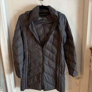 Michael Kors Gray Quilted Puffer Jacket